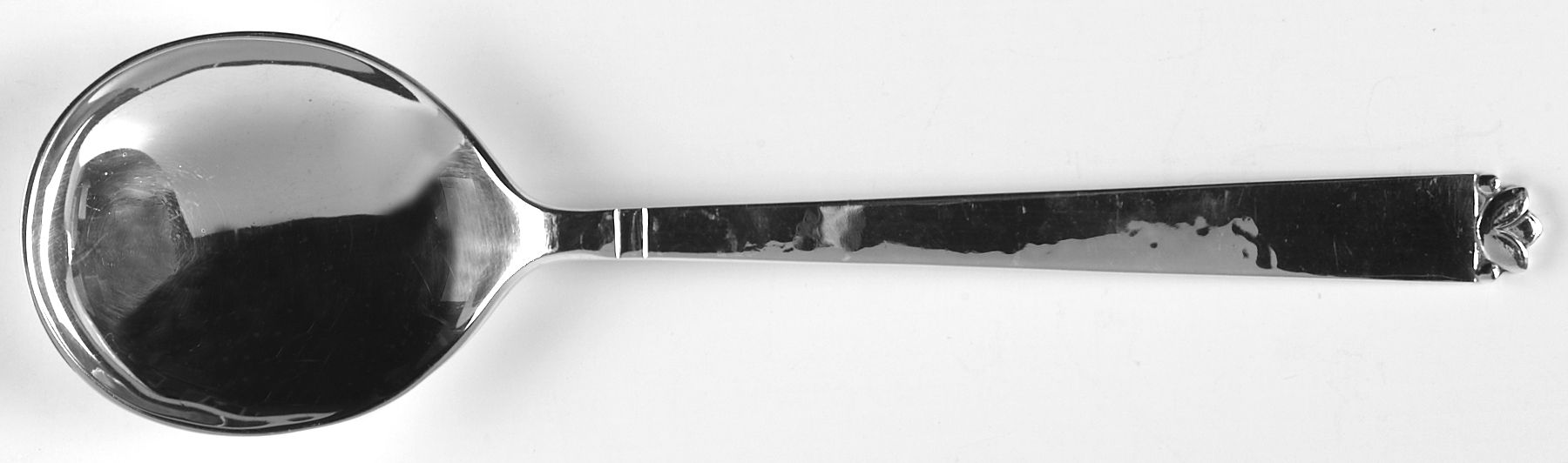 Oak Leaf (Sterling, 1939, No Signature Marks) Solid Salad Serving Spoon by Old Newbury-1