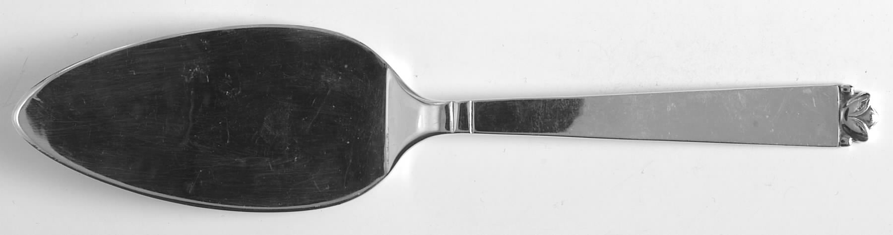Oak Leaf (Sterling, 1939, No Signature Marks) Solid Serving Cheese Knife by Old Newbury-1