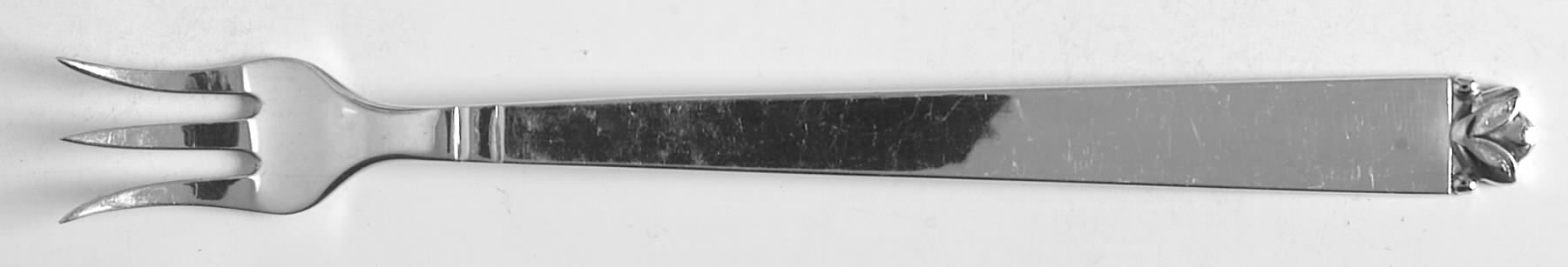 Oak Leaf (Sterling, 1939, No Signature Marks) Oyster Fork by Old Newbury-1