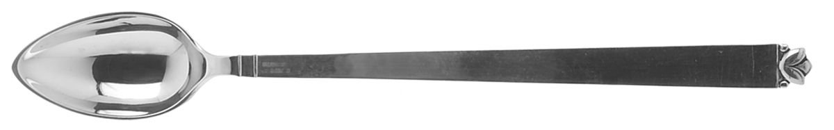 Oak Leaf (Sterling, 1939, No Signature Marks) Iced Tea Spoon by Old Newbury-1