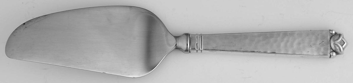 Oak Leaf (Sterling, 1939, No Signature Marks) Cheese Knife with Stainless Blade by Old Newbury-1