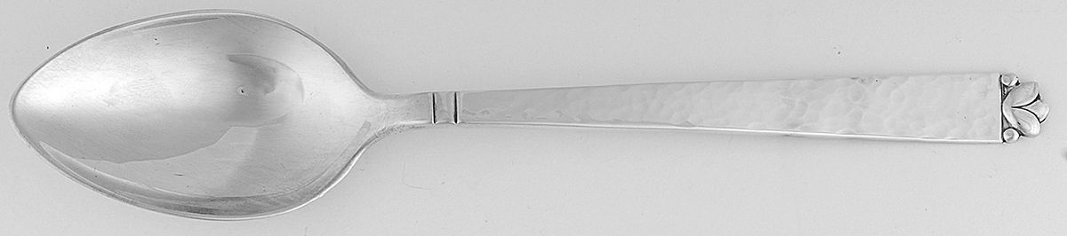Oak Leaf (Sterling, 1939, No Signature Marks) European Place/Oval Soup Spoon by Old Newbury-1