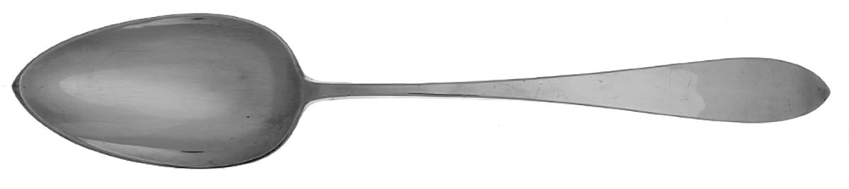 Old Newbury (Sterling, 1800) Large Solid Serving Spoon by Old Newbury-1