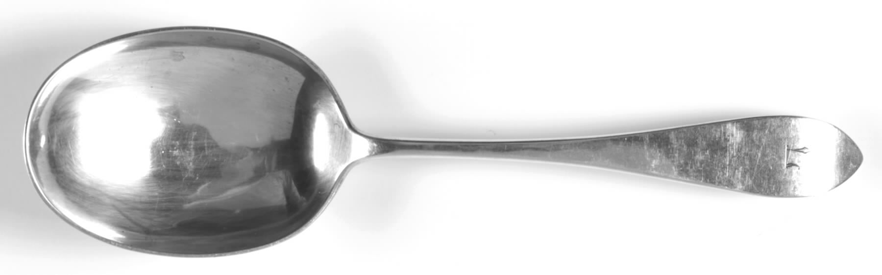 Old Newbury (Sterling, 1800) Oversize Solid Salad Serving Spoon by Old Newbury-1
