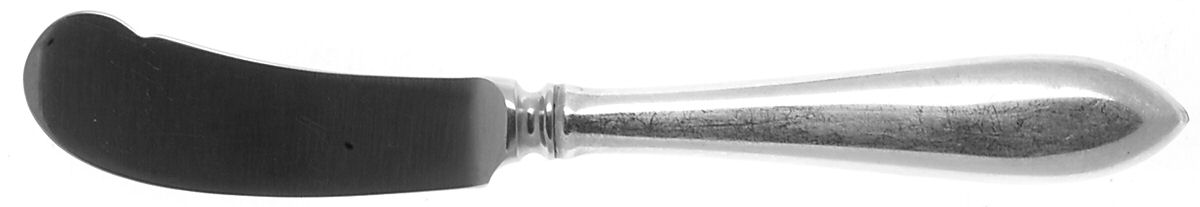 Old Newbury (Sterling, 1800) Butter Spreader Hollow Hdl-Paddle/Stainless Blade by Old Newbury-1