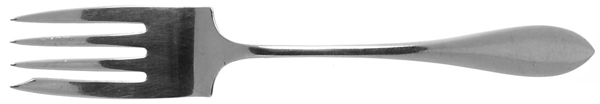 Old Newbury (Sterling, 1800) Large Solid Cold Meat Serving Fork by Old Newbury-1
