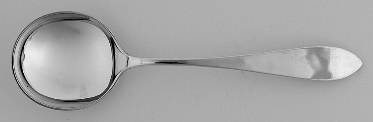 Old Newbury (Sterling, 1800) Round Bowl Soup Spoon (Cream Soup) by Old Newbury-1