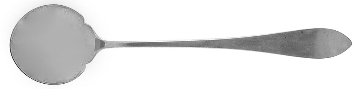 Old Newbury (Sterling, 1800) Pierced Bowl Short Handle Olive Spoon by Old Newbury-1