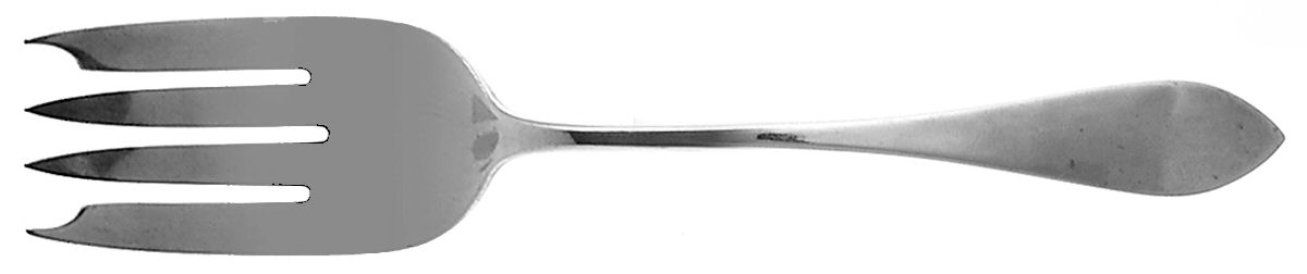 Old Newbury (Sterling, 1800) Small Solid Cold Meat Serving Fork by Old Newbury-1