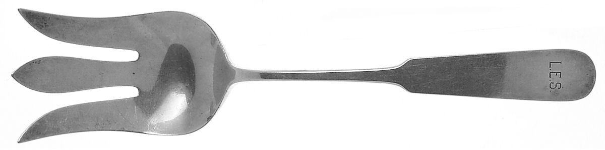 Panel Antique (1810) Solid Salad Serving Fork by Old Newbury-1