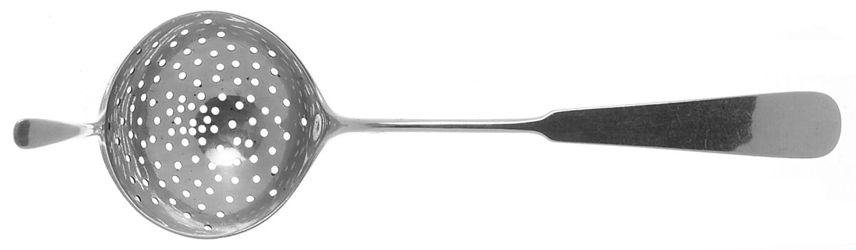 Panel Antique (1810) Solid Individual Overcup Tea Strainer by Old Newbury-1