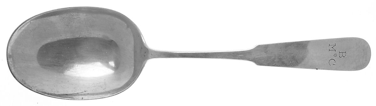 Panel Antique (1810) Oversize Solid Salad Serving Spoon by Old Newbury-1