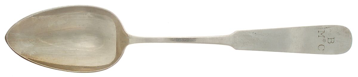 Panel Antique (1810) Large Solid Serving Spoon by Old Newbury-1