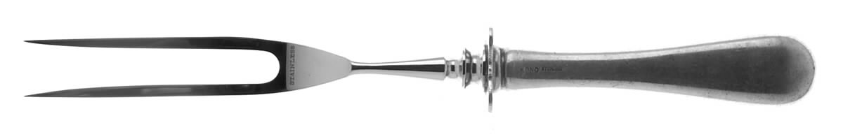 Windsor (Sterling, 1800) Small Steak Carving Fork with Stainless Prongs by Old Newbury-1