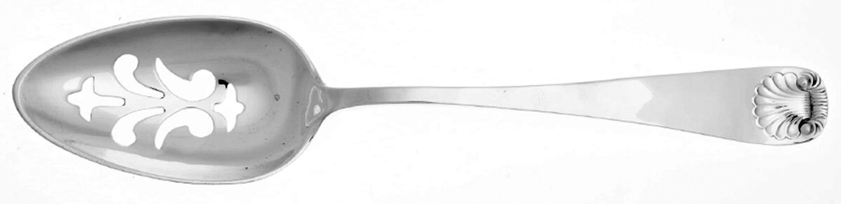 Windsor Shell (Sterling, 1967) Pierced Tablespoon (Serving Spoon) by Old Newbury-1