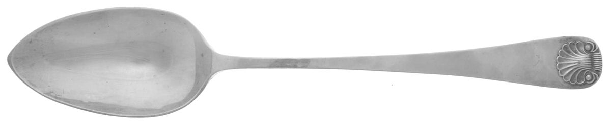 Windsor Shell (Sterling, 1967) Vegetable Serving Spoon (Solid) by Old Newbury-1