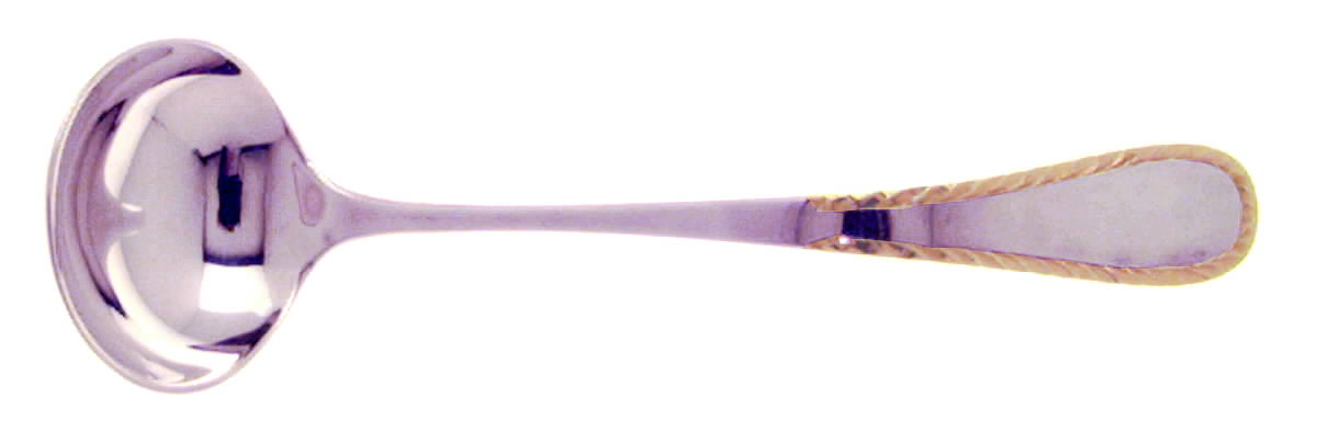 York (Sterling-Gold Ac 1976) Solid Piece Cream Ladle by Old Newbury-1