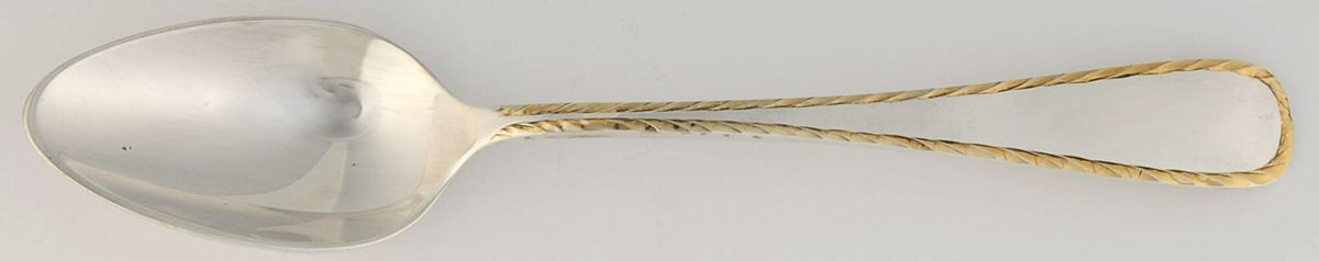 York (Sterling-Gold Ac 1976) Teaspoon by Old Newbury-1