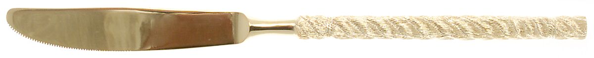 Golden Torsade (Gold Electroplate) Modern Solid Knife by Orleans-1