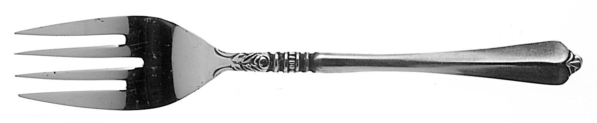 Cherie (Stainless) Medium Solid Cold Meat Serving Fork by Orleans-1