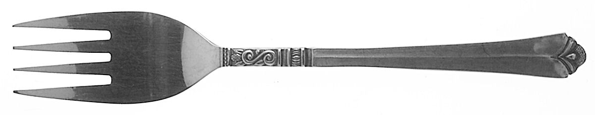 ORL31 (STAINLESS) Medium Solid Cold Meat Serving Fork by Orleans-1