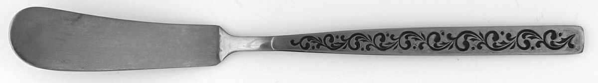 Pontalba (Stainless) Flat Handle Master Butter Knife by Orleans-1
