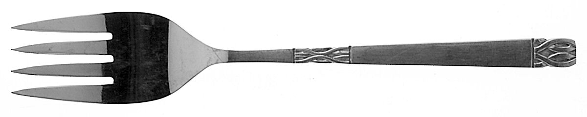Victoria (Stainless) Medium Solid Cold Meat Serving Fork by Orleans-1