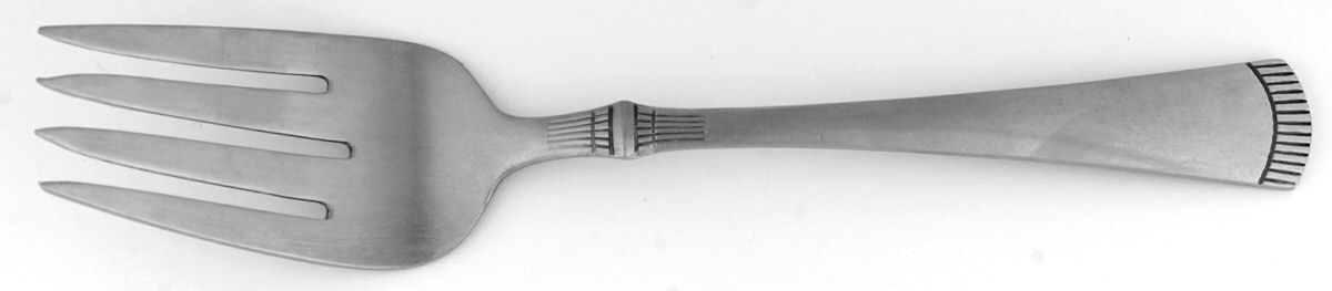 Arvida (Stainless) Medium Solid Cold Meat Serving Fork by Oxford Hall-1