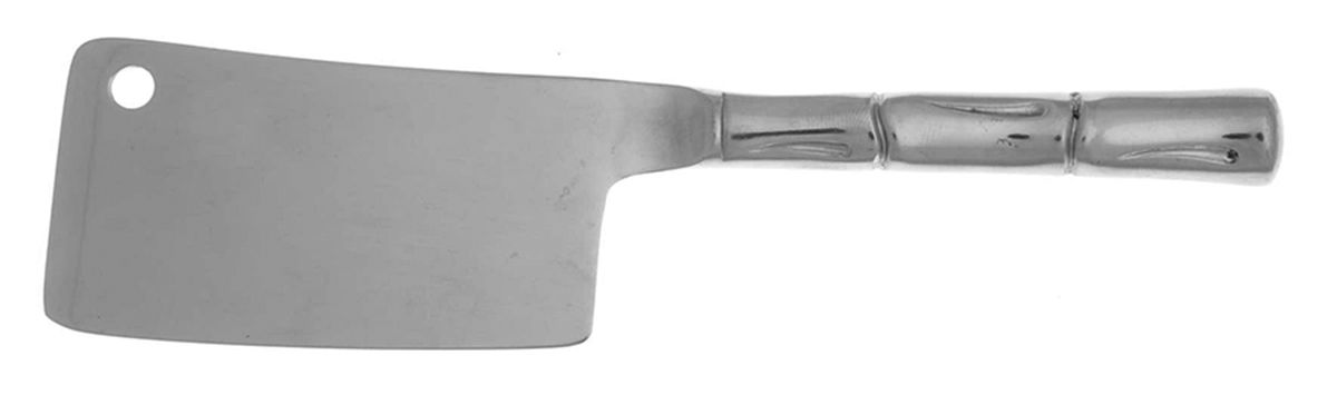 Bamboo (Stainless) Cheese Cleaver with Stainless Blade by Oxford Hall-1