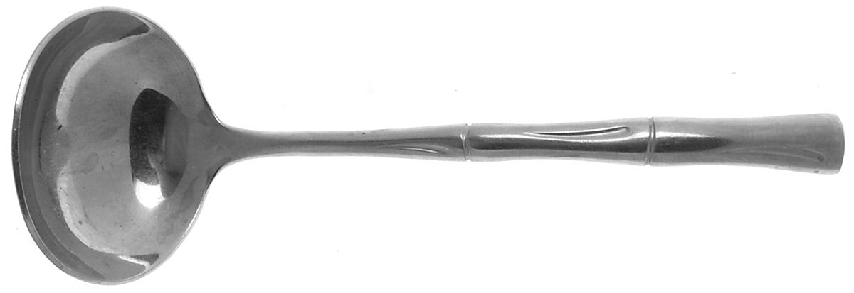 Bamboo (Stainless) Solid Gravy Ladle by Oxford Hall-1