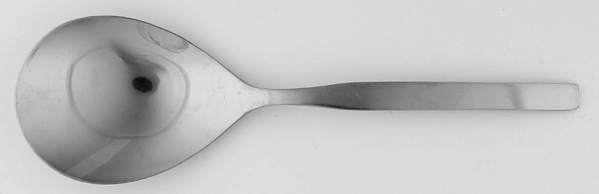 Bellport (Stainless) Solid Smooth Casserole Spoon by Oxford Hall-1