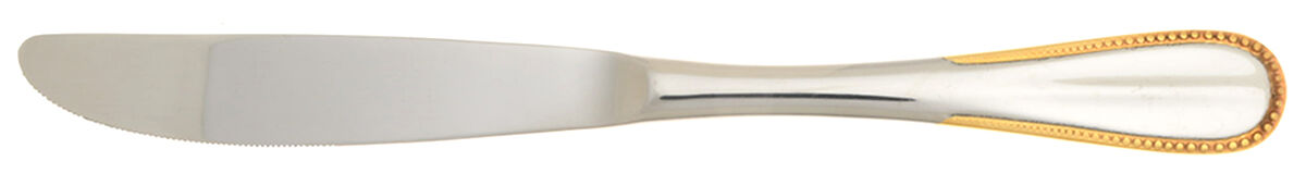 Crystal Palace (Stainless, Gold Acct) Modern Solid Knife by Oxford Hall-1