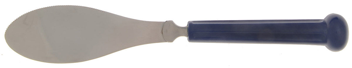 Fashion Wear-Navy (Stainless) Cheese Spreader with Stainless Blade by Oxford Hall-1