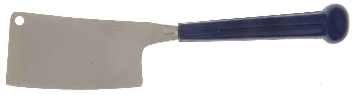 Fashion Wear-Navy (Stainless) Cheese Cleaver with Stainless Blade by Oxford Hall-1