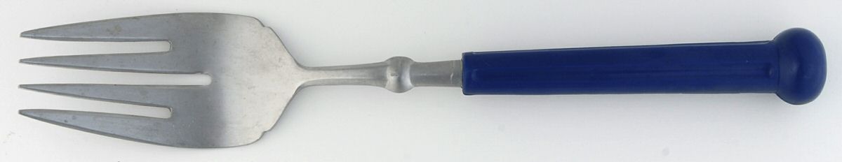 Fashion Wear-Navy (Stainless) Medium Solid Cold Meat Serving Fork by Oxford Hall-1