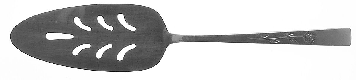 Florentine Rose (Stainless) Pierced All Stainless Pie Server by Oxford Hall-1