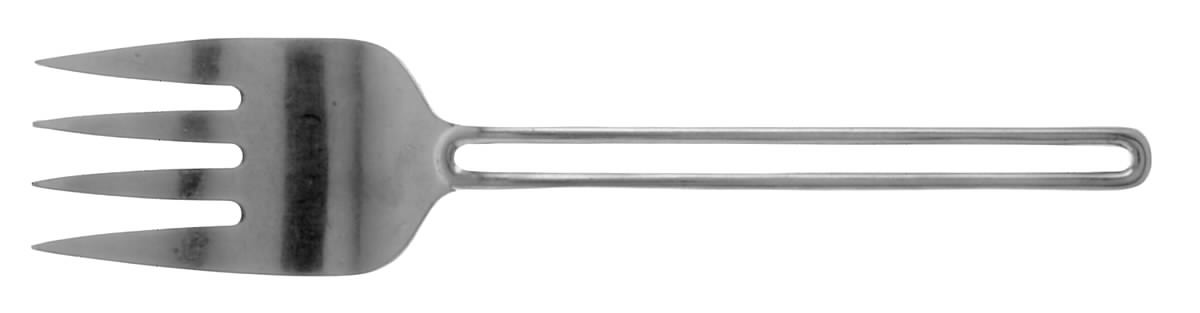 The Gap (Stainless) Medium Solid Cold Meat Serving Fork by Oxford Hall-1