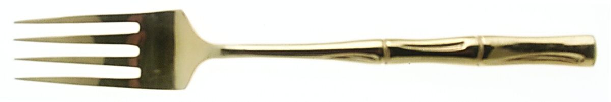 Golden Bamboo (Gold Electroplate) Individual Salad Fork by Oxford Hall-1