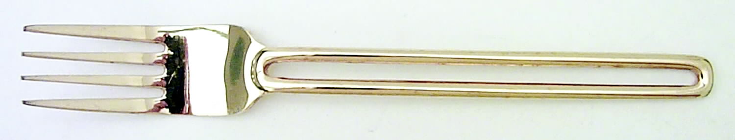 Golden Gap (Gold Electroplate) Fork by Oxford Hall-1
