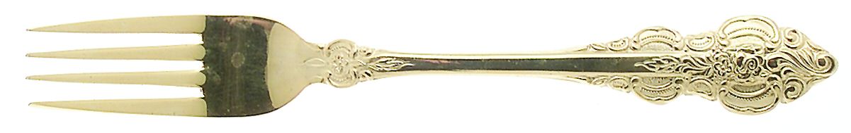Golden Sutherland (Gold Electroplate) Fork by Oxford Hall-1