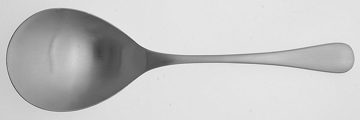 Heron (Stainless) Solid Smooth Casserole Spoon by Oxford Hall-1