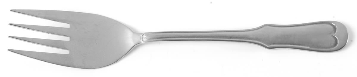 New Britain (Stainless) Medium Solid Cold Meat Serving Fork by Oxford Hall-1