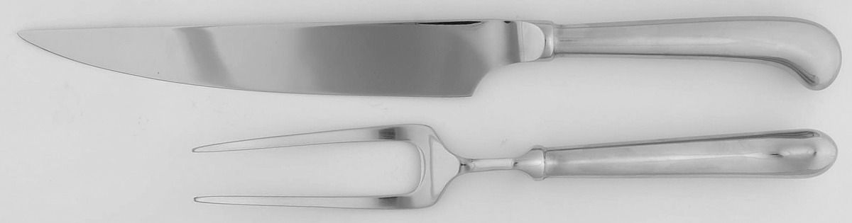 Old Westbury (Stainless) Large 2-Piece Roast Carving Set w/Stainless Blade by Oxford Hall-1