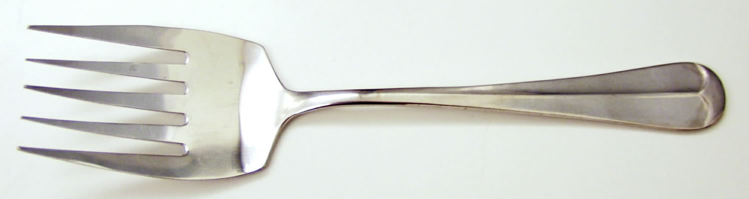 Old Westbury (Stainless) Solid Serving Fork by Oxford Hall-1