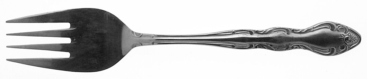 Tally Ho (Stainless) Medium Solid Cold Meat Serving Fork by Oxford Hall-1