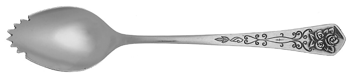 Queen's Tapestry (Stainless) Fruit/Orange Spoon Individual, Serrated Bowl HC by Oxford Hall-1