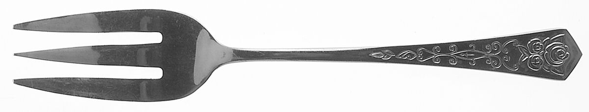 Queen's Tapestry (Stainless) Large Solid Cold Meat Serving Fork by Oxford Hall-1