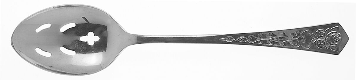 Queen's Tapestry (Stainless) Pierced Tablespoon (Serving Spoon) by Oxford Hall-1