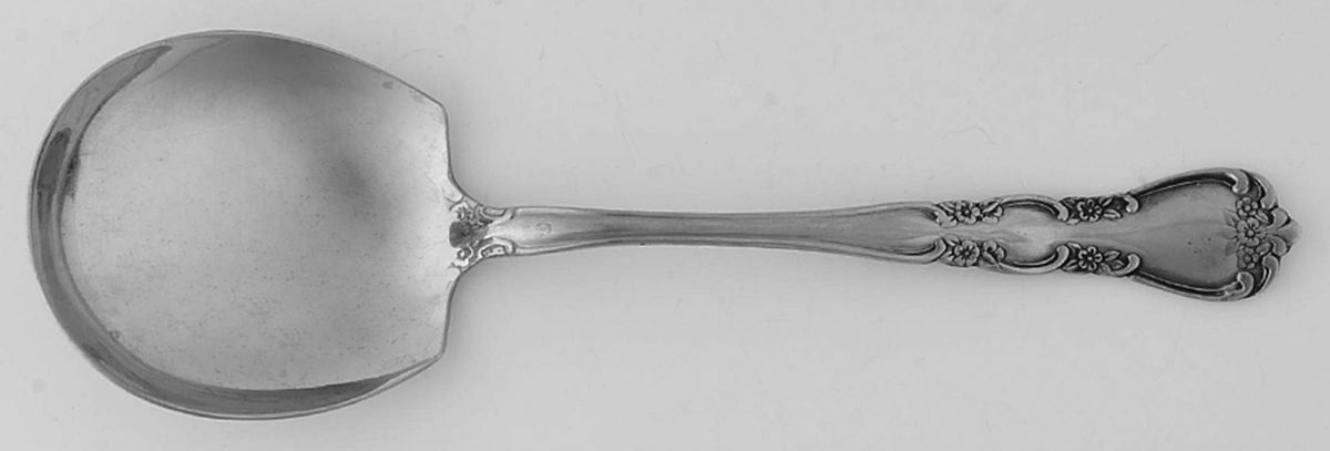 Rose Flute (Stainless) Solid Smooth Casserole Spoon by Oxford Hall-1