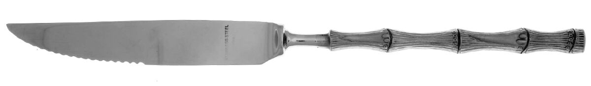 Jade (Stainless) Steak Knife Individual Hollow, Serrate HC by Oxford Hall-1